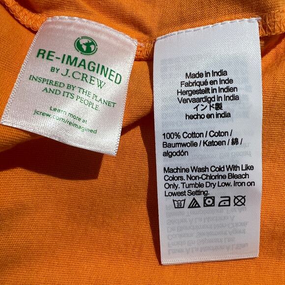 NEW J. Crew Top Puff Sleeve Eyelet Orange Resort Beachy Vacation Cruise Summer - Picture 6 of 6